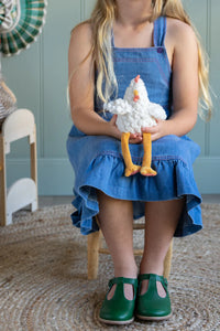 NANA HUCHY SOFT TOY - CHARLIE THE CHICKEN RATTLE