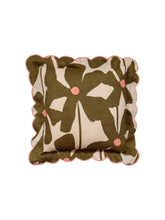 Load image into Gallery viewer, MOSEY ME - OLIVE POPPY CUSHION
